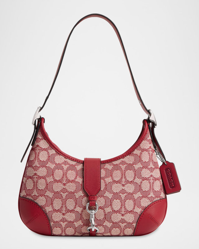 Hamptons Signature Jacquard Shoulder Bag